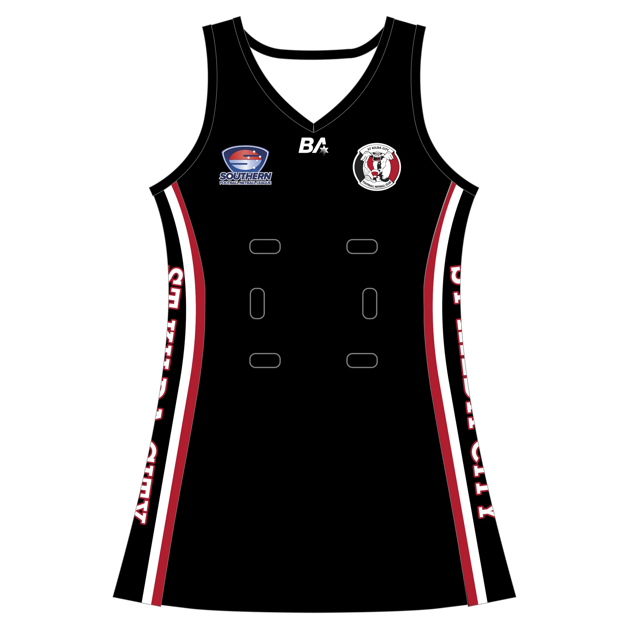 SFNL St Kilda City FNC | BA Netball Dress - Womens