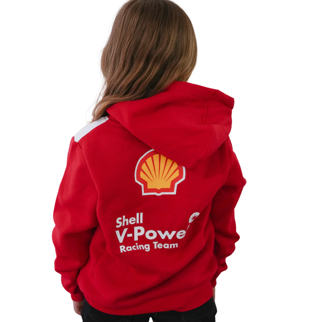 Shell V-Power Racing Team | Unisex Hoodie - Red (KIDS) - Image 2
