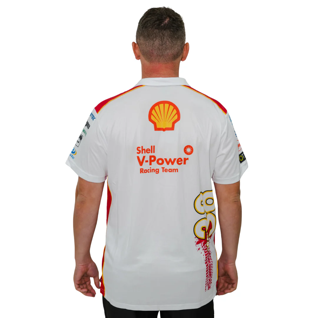 Shell V-Power Racing Team | Unisex WHITE TEAM POLO - Image 3