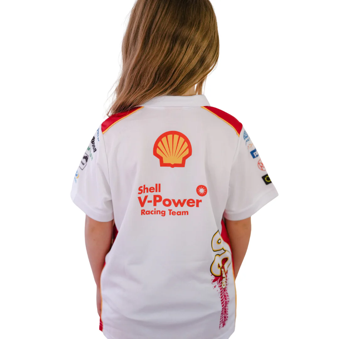Shell V-Power Racing Team | Youth WHITE TEAM POLO - Image 2