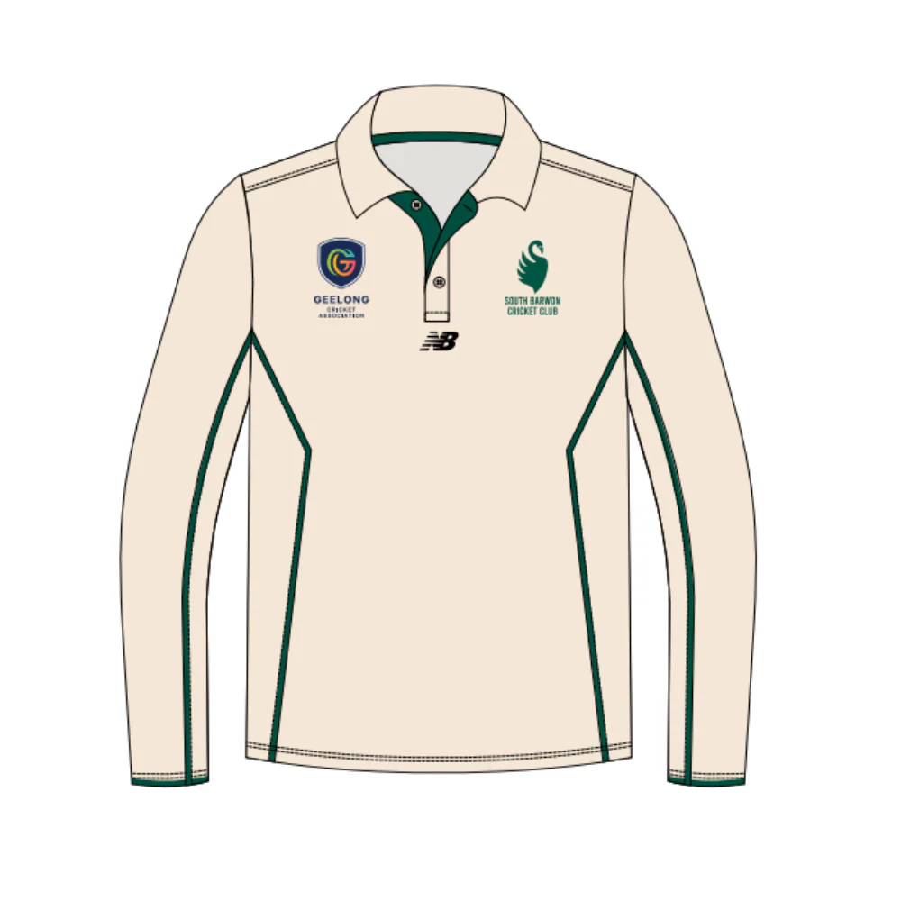 South Barwon CC | PRE-ORDER | Unisex LS Polo - Cream