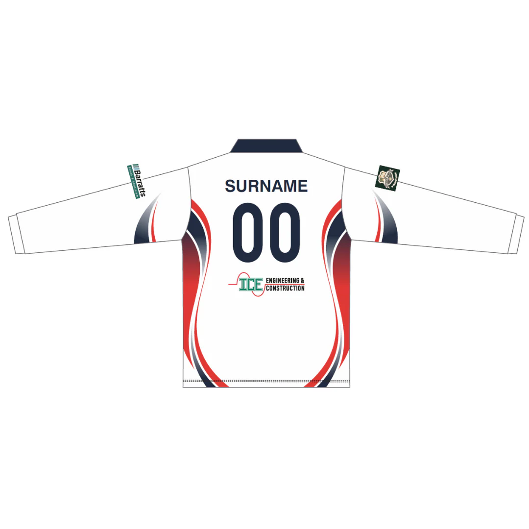 South Whyalla CC | Long Sleeve Playing Polo - White - Image 2