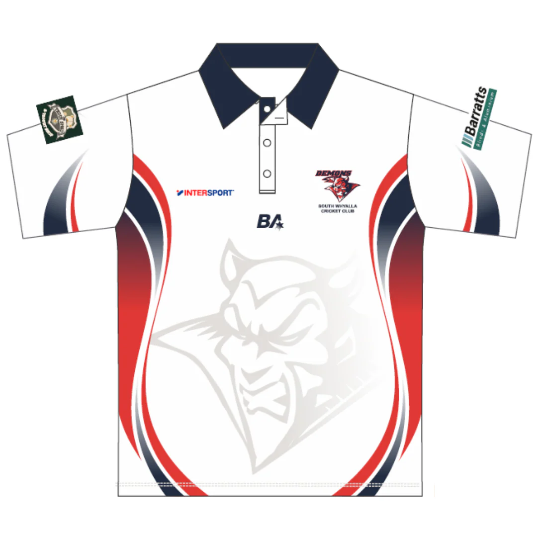 South Whyalla CC | PRE ORDER | Short Seeve Playing Polo  - White