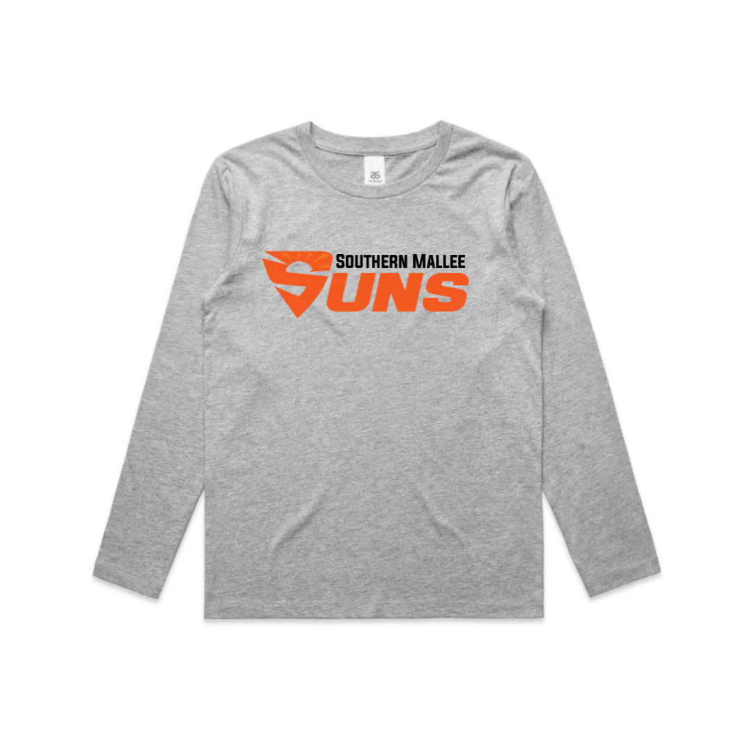 Southern Mallee Suns FC | PRE-ORDER | Youth LS tee grey