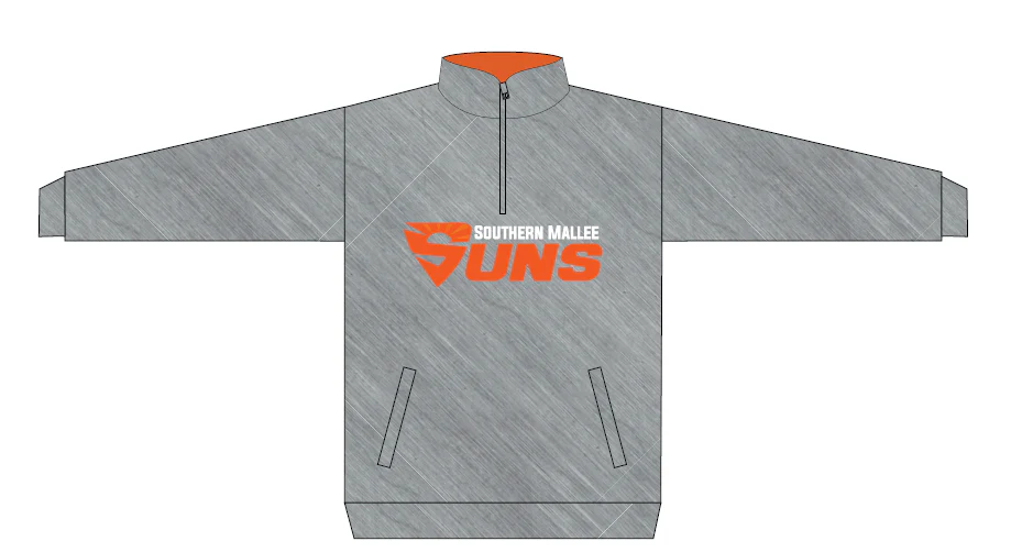 Southern Mallee Suns FC | PRE-ORDER | 1/4 Zip Jumper - Unisex