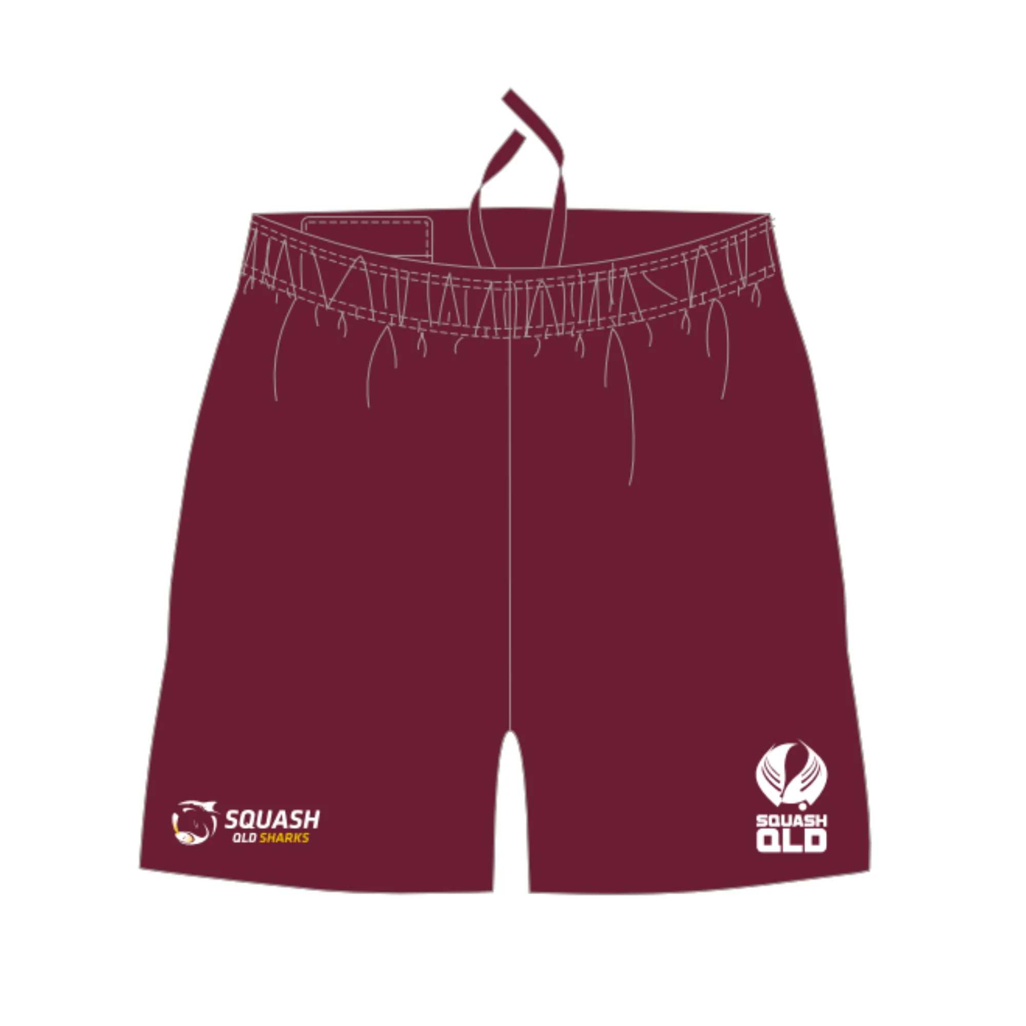 Squash QLD | PRE-ORDER | Sharks Shorts - Unisex