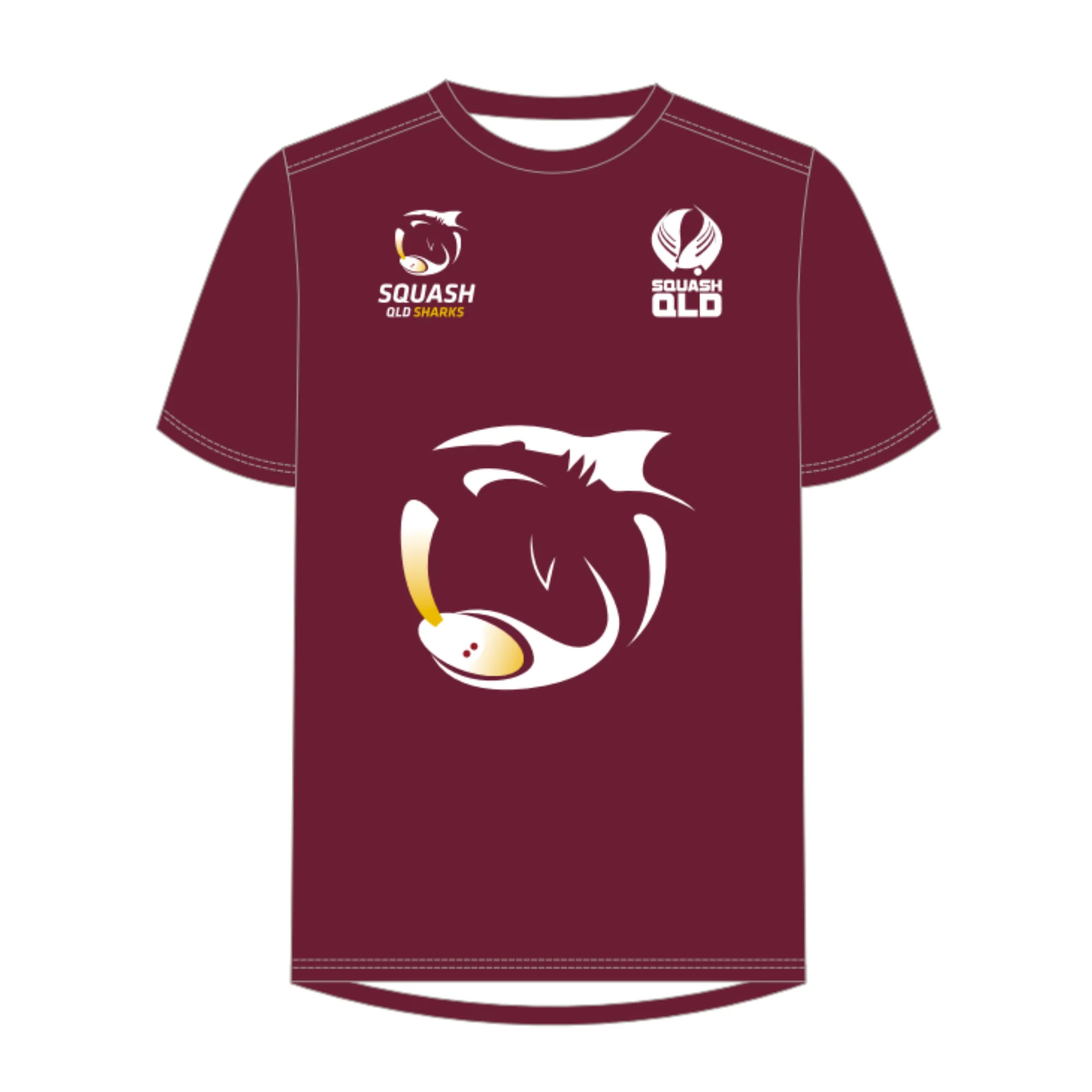 Squash QLD | PRE-ORDER | Sharks Tee - Womens