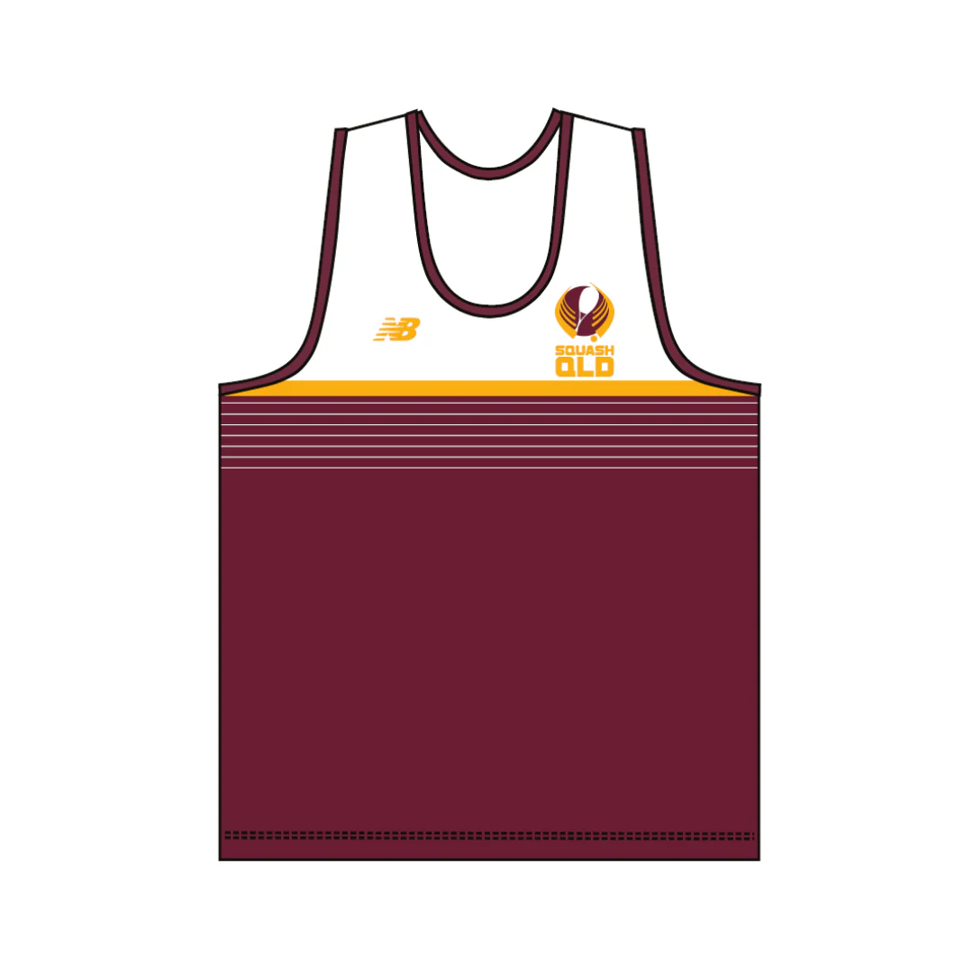 Squash QLD | PRE-ORDER | Unisex Round Neck Singlet