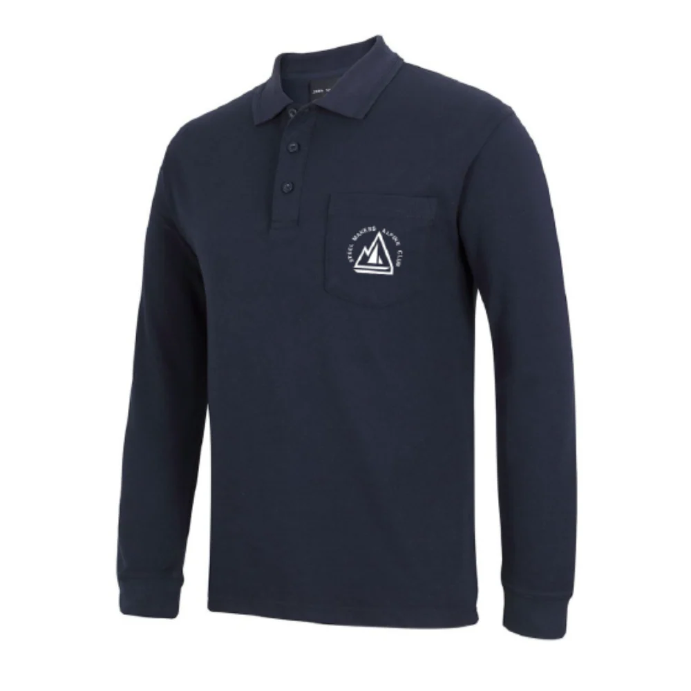 Steel Makers AC | PRE-ORDER | Long Sleeve Polo - Navy