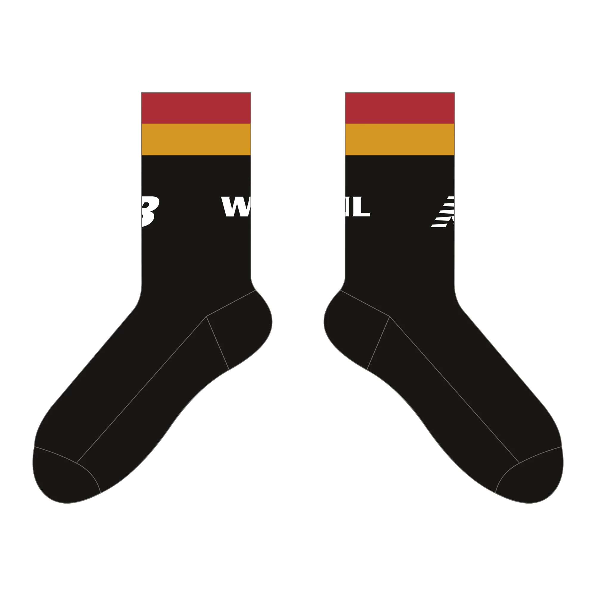 WRFL Suns FNC | Crew Socks
