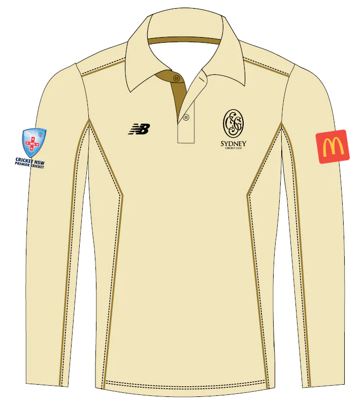 Sydney Cricket Club | PRE ORDER | Cream LS Playing Polo