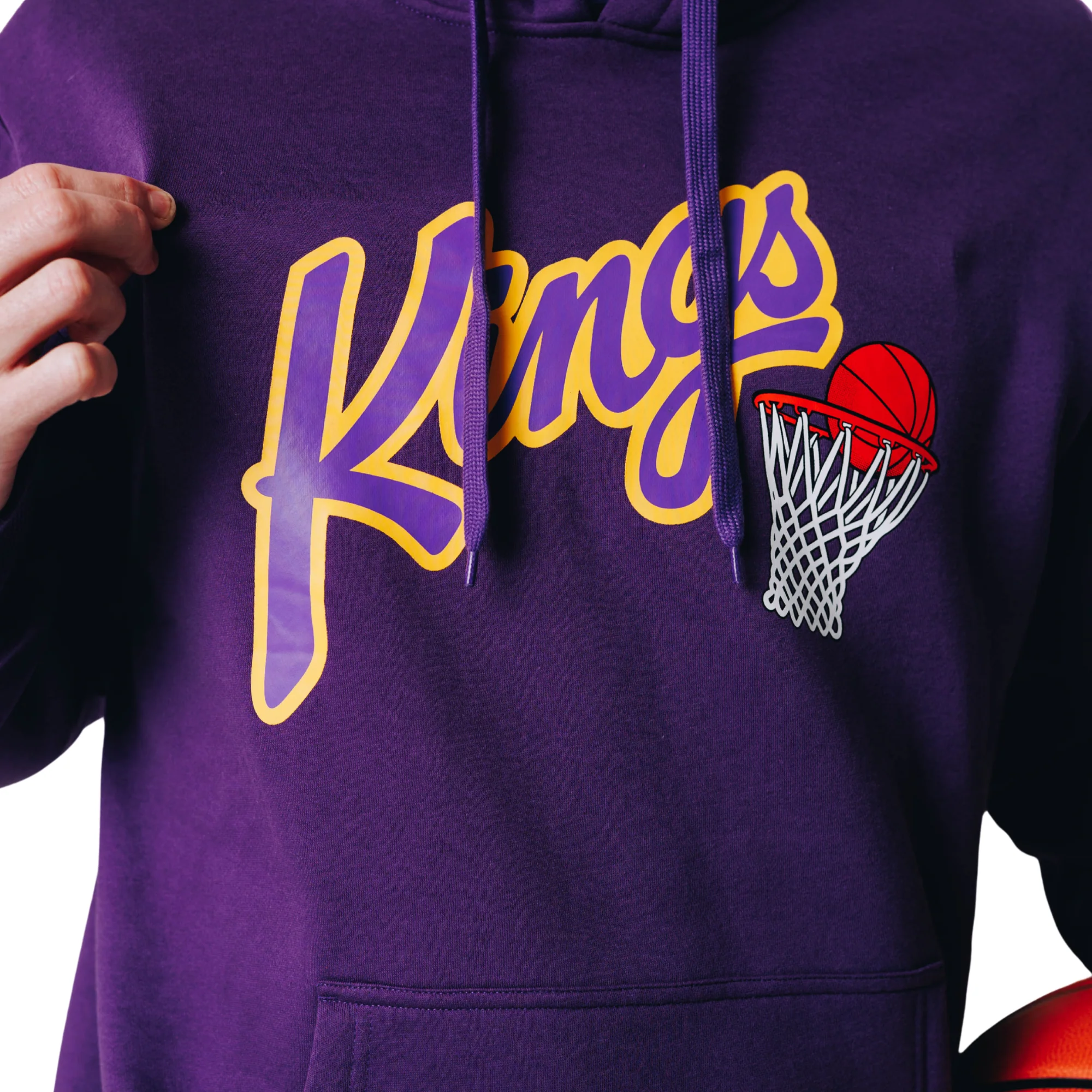 Sydney Kings | Retro Script Hoodie - Purple - Image 3