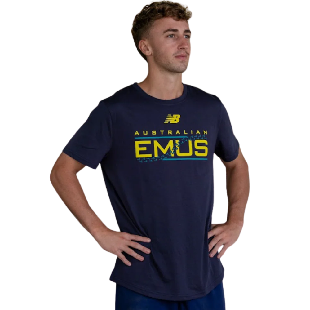 Touch Football Australia | Emus Casual SS Tee - Navy - Image 3