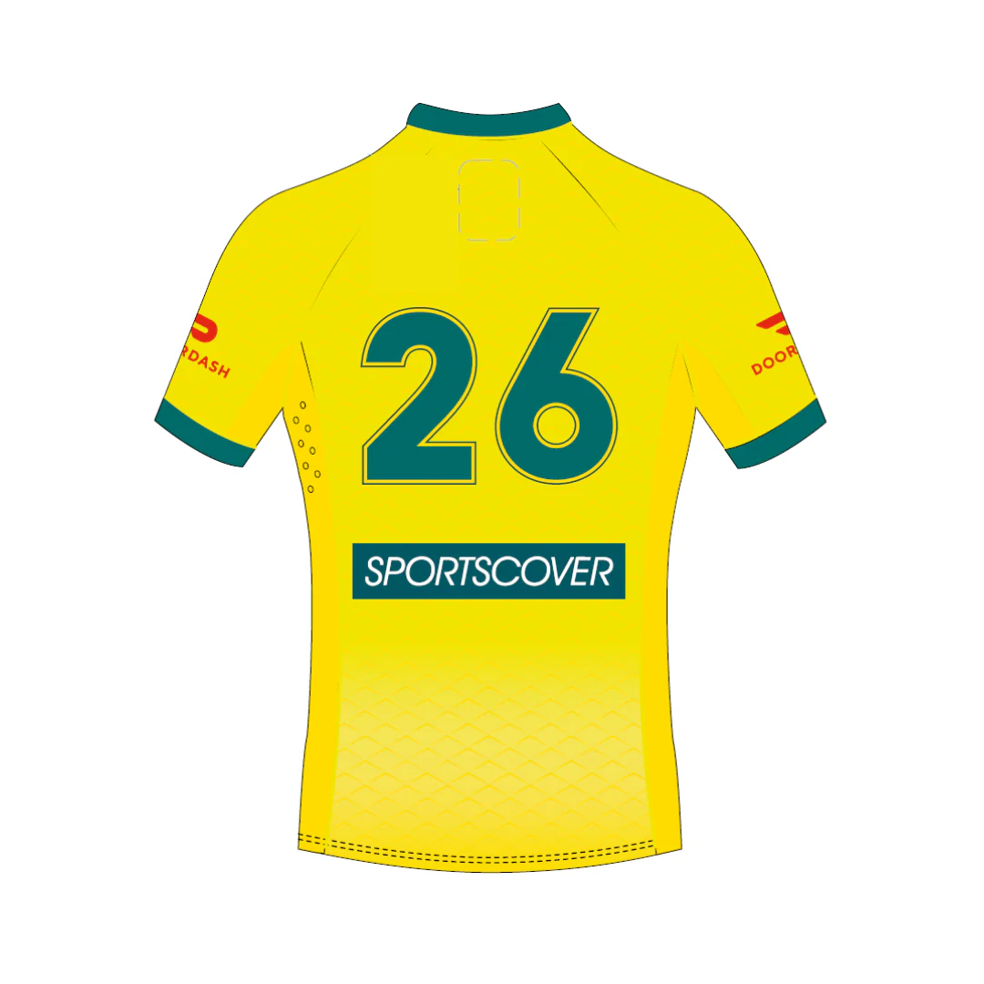 Touch Football Australia - Emus | PRE-ORDER | Playing Gold Jersey - Mens - Image 2