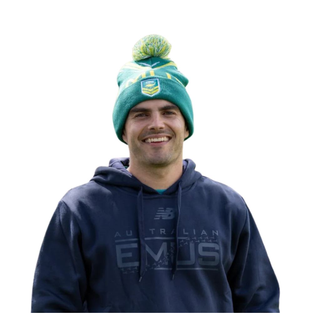Touch Football Australia | Emus Pom Pom Beanie - Image 3
