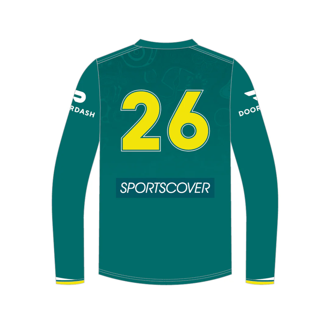 Touch Football Australia | PRE-ORDER | LS Warm Up Tee - Unisex - Image 2