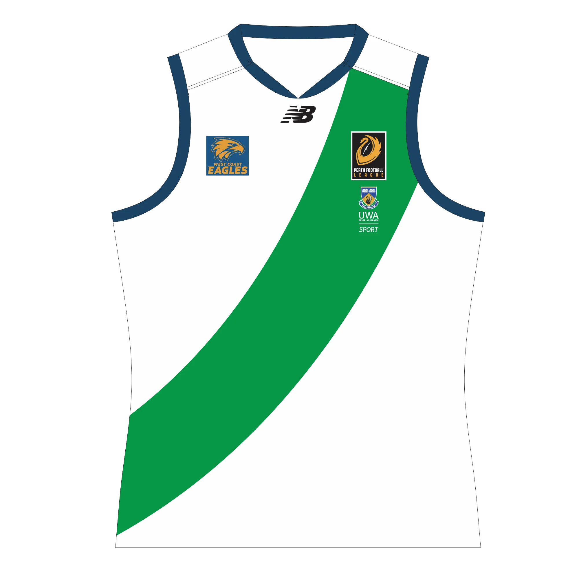 PFL25 UWA FC | NB Mens A Grade Away Guernsey
