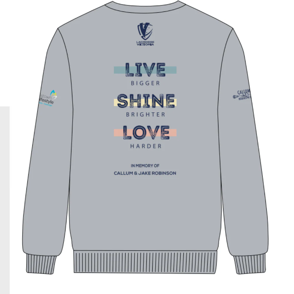 Victorian Lacrosse | PRE-ORDER | NB Unisex Crew Sweatshirt - Grey - Image 2