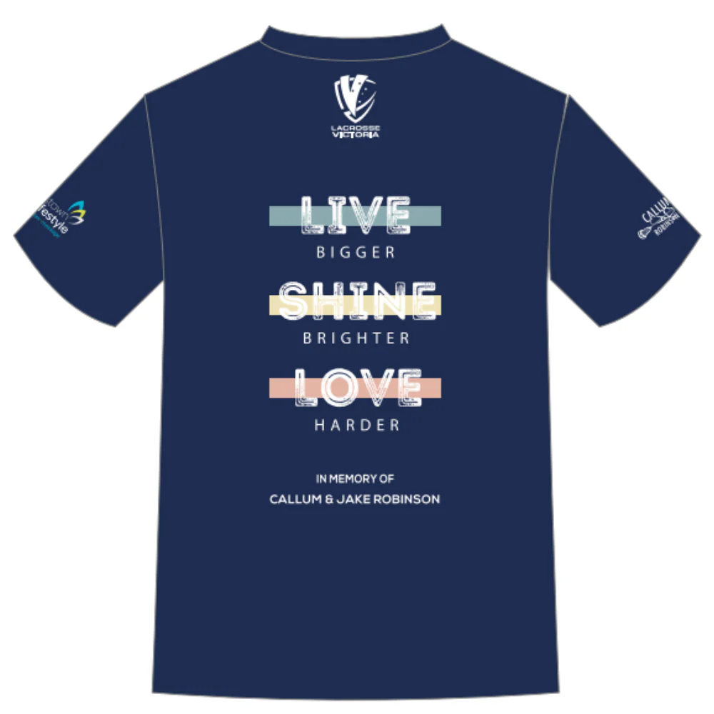 Victorian Lacrosse | PRE-ORDER | NB Unisex T-Shirt - Navy - Image 2