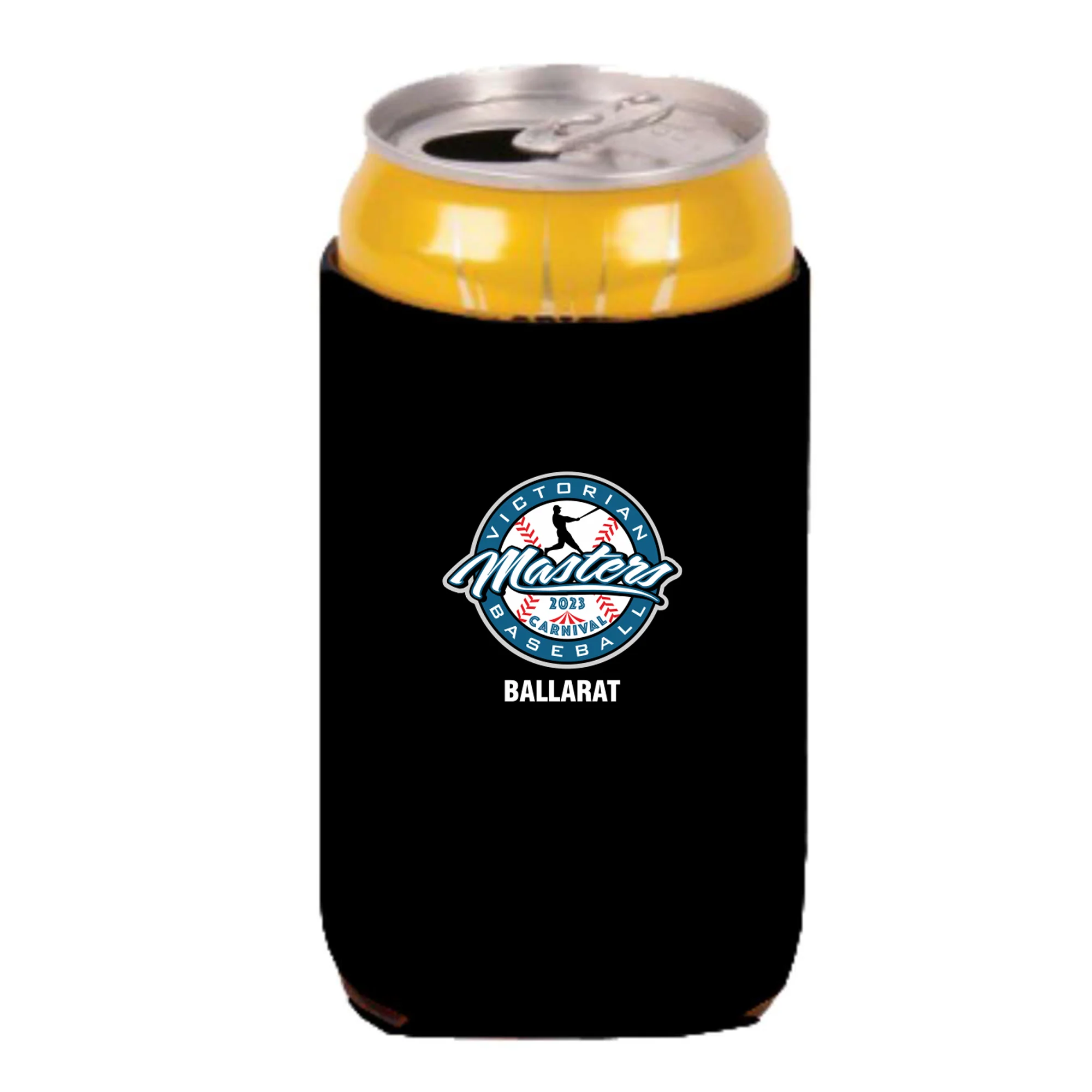 Victorian Masters Baseball Club | 2023 Ballarat Carnival Stubby Holder - Black