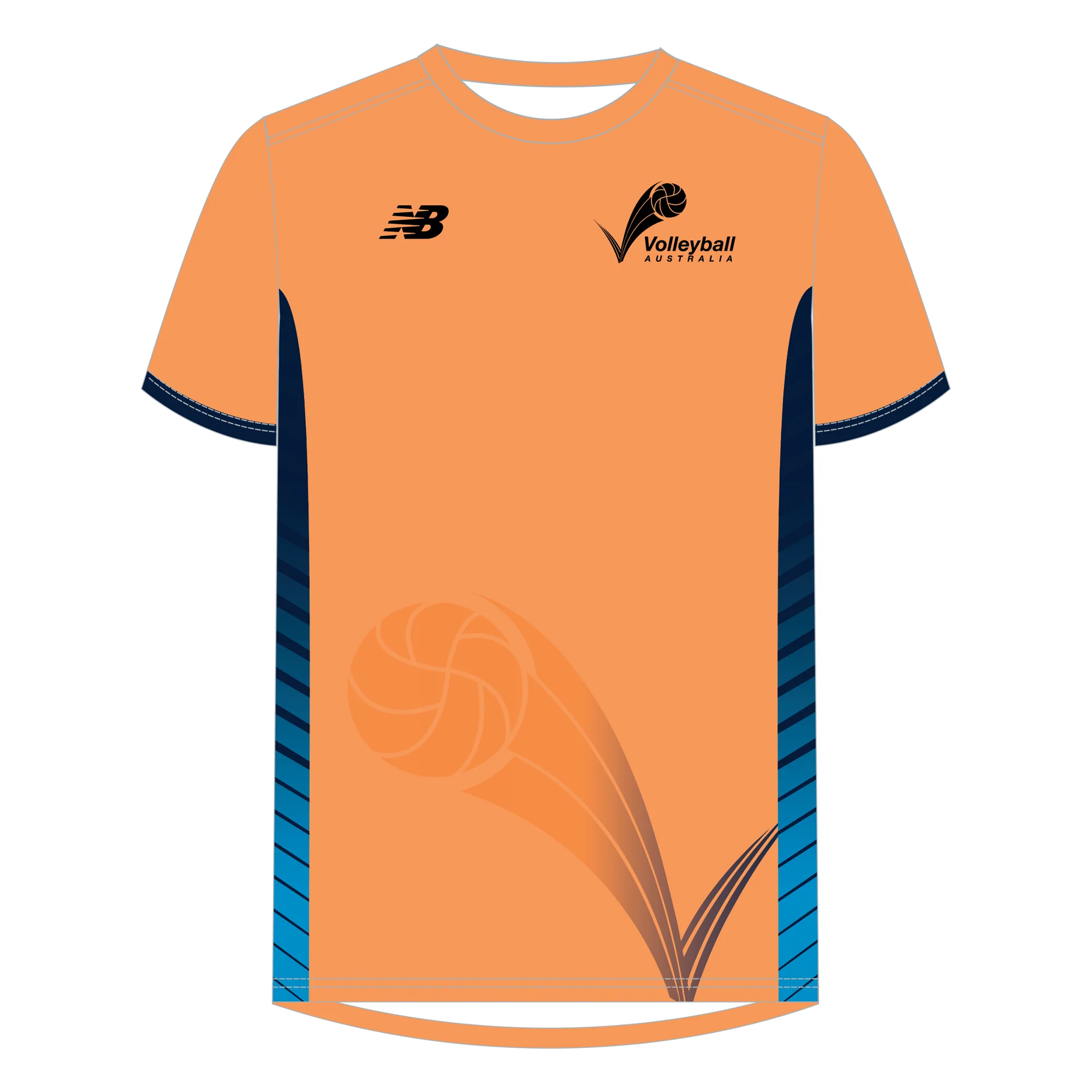 Volleyball Australia | NDP | NB Unisex Training Tee - Orange