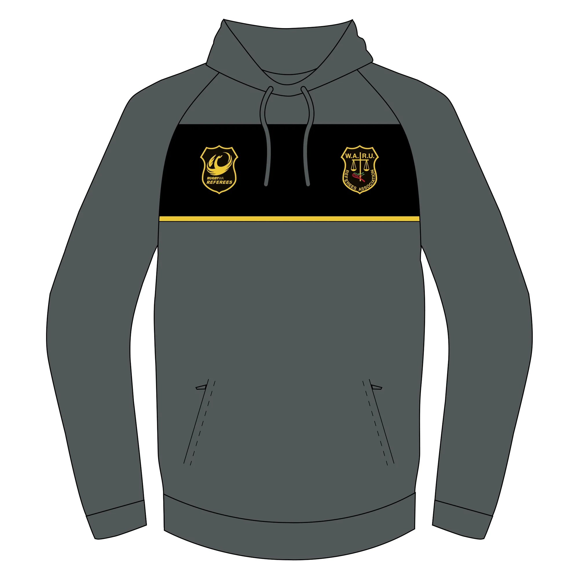 WA Rugby Union Referees | PRE-ORDER | NB Referee Rugby Hoodie - Unisex