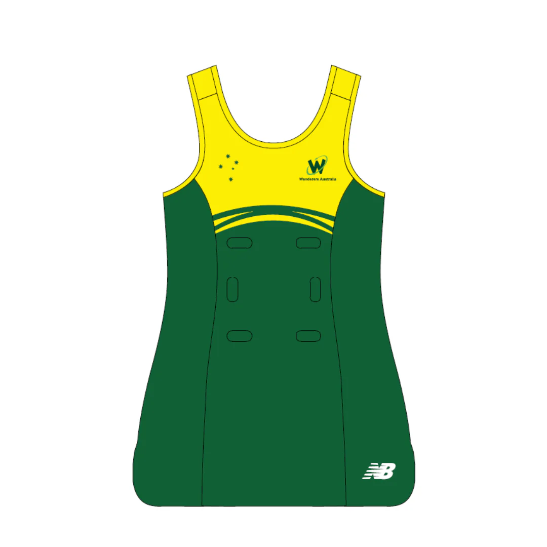 Wanderers AUS | PRE-ORDER | Netball | Playing Dress - Green