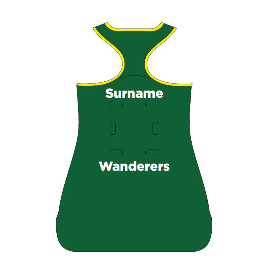 Wanderers AUS | PRE-ORDER | Netball | Playing Dress - Green - Image 2