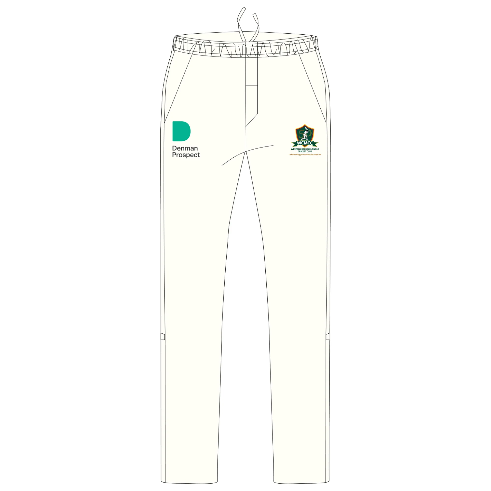 Weston Creek Molongolo CC | PRE-ORDER | Two Day Pant Mens White