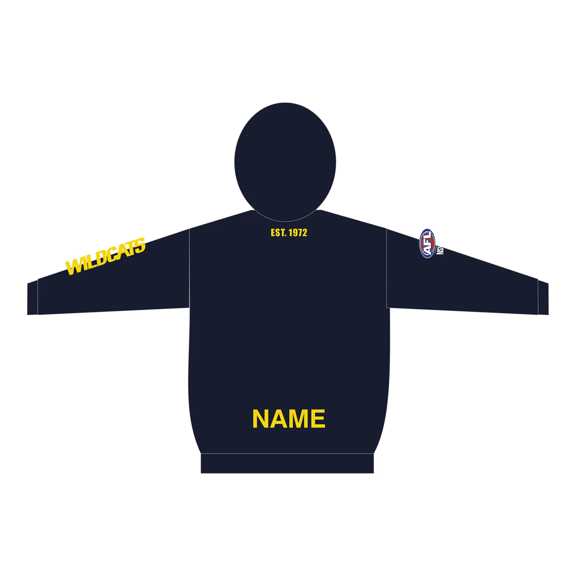 Weston Creek Wildcats FC | PRE-ORDER | Hoodie - Navy - Image 2