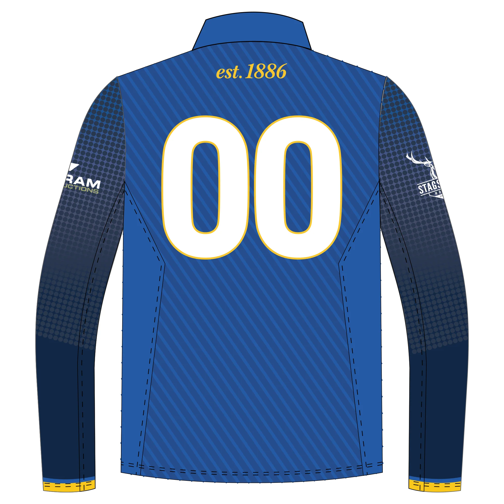 Williamstown CYMS CC | PRE-ORDER | NB Mens LS Playing Polo Shirt - Blue - Image 2