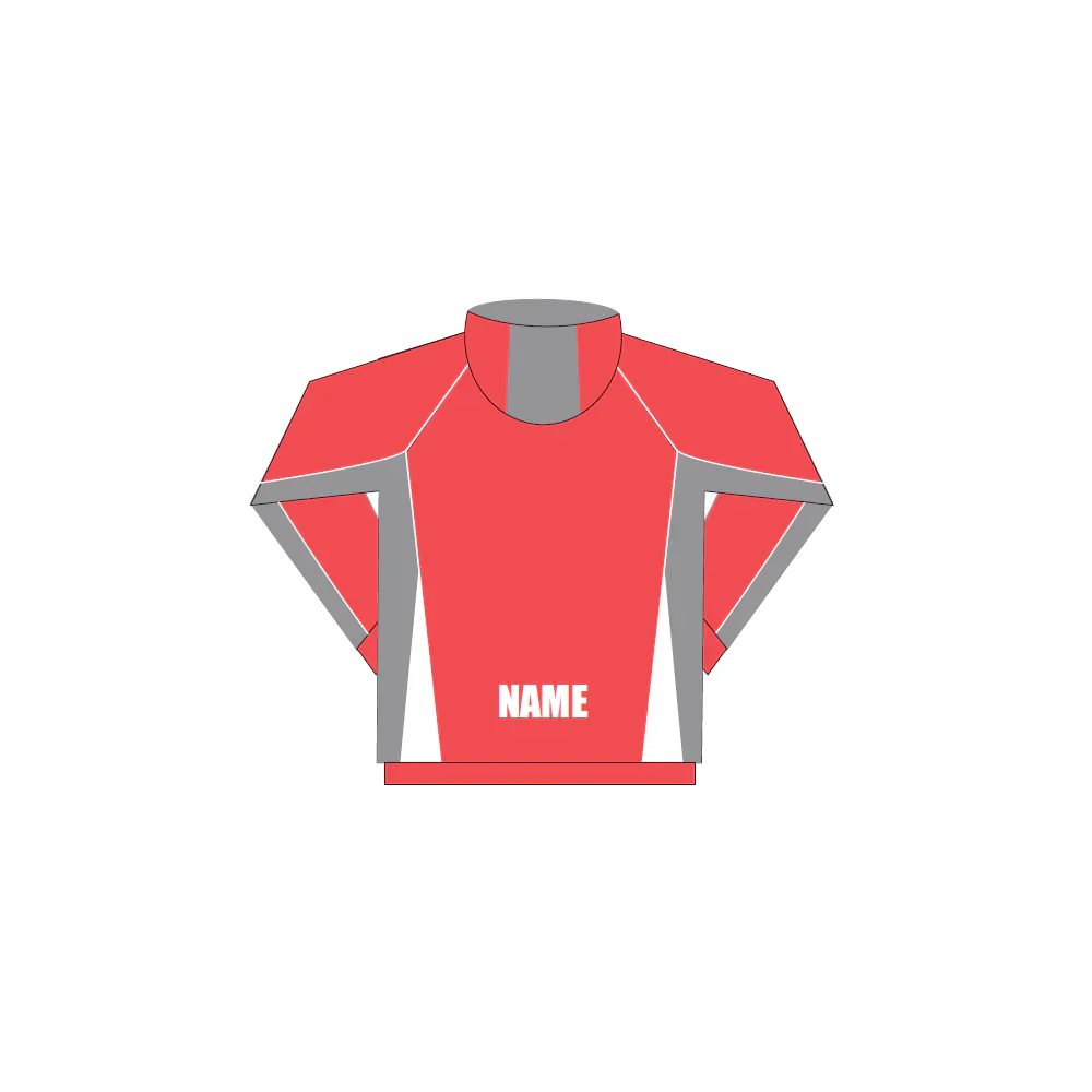 Willunga NC | PRE-ORDER | Panel Hoodie Red/Grey - Image 2