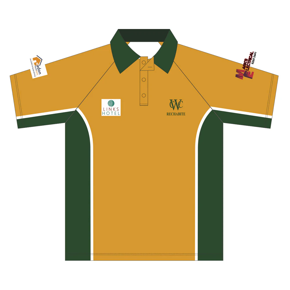 Woodville Rechabites CC | PRE-ORDER | Club Polo - Short Sleeve - Gold - Womens