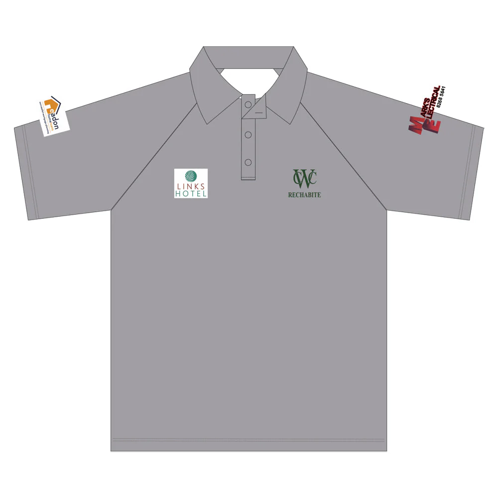 Woodville Rechabites CC | PRE-ORDER | Club Polo - Short Sleeve - Grey - Unisex