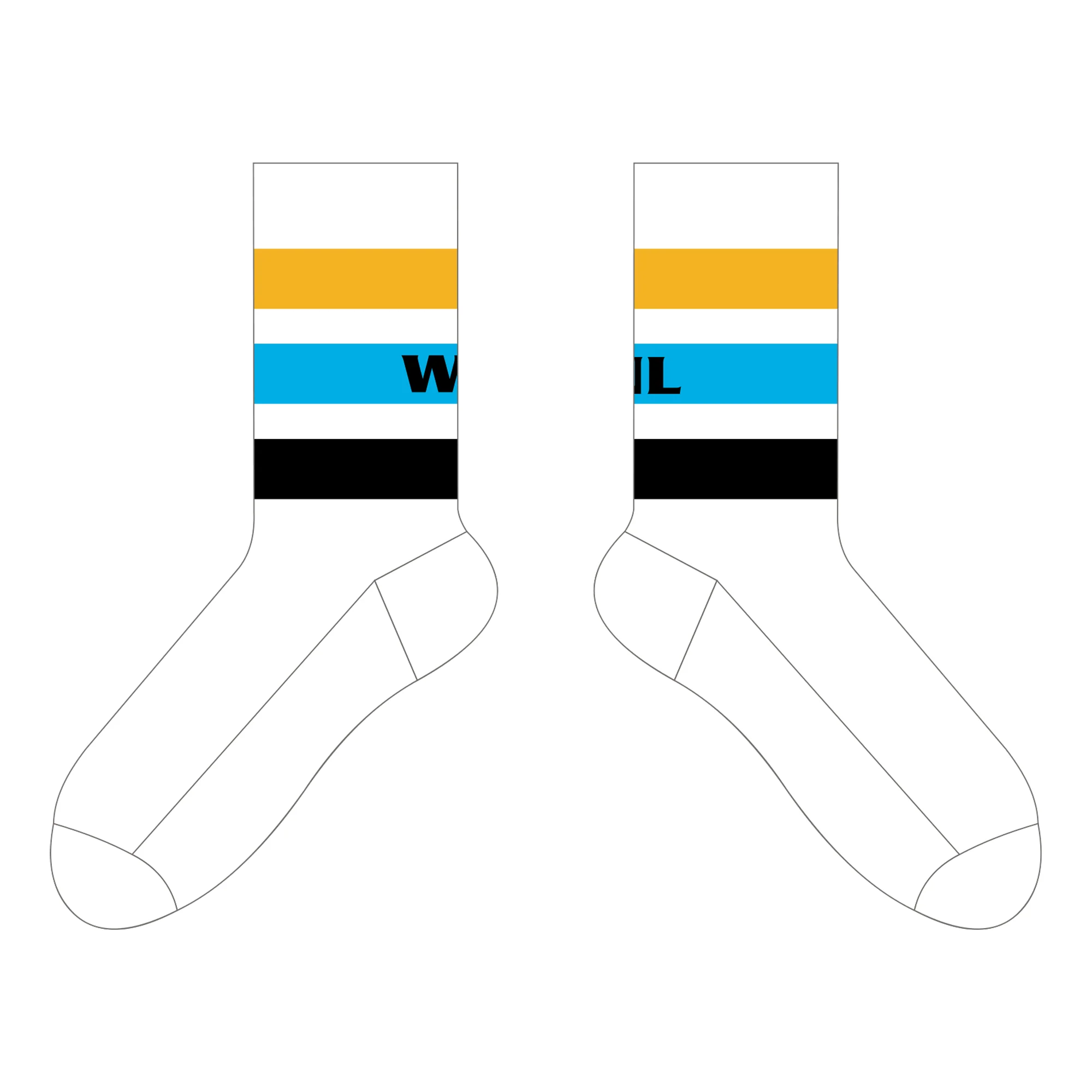 WRFL Caroline Springs FC | Crew Length Socks