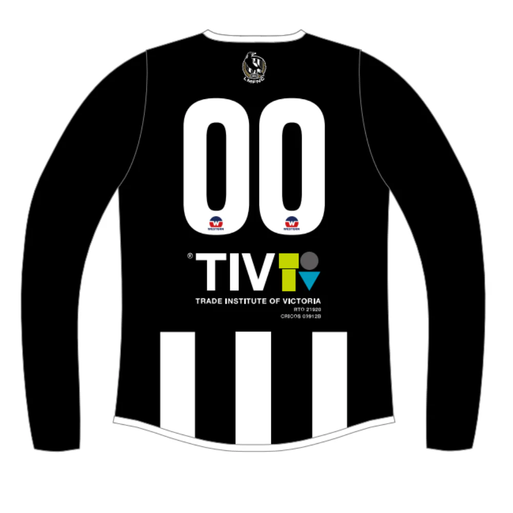 WRFL Laverton Magpies FNC | NB Reversible Guernsey - Long Sleeve - Image 2