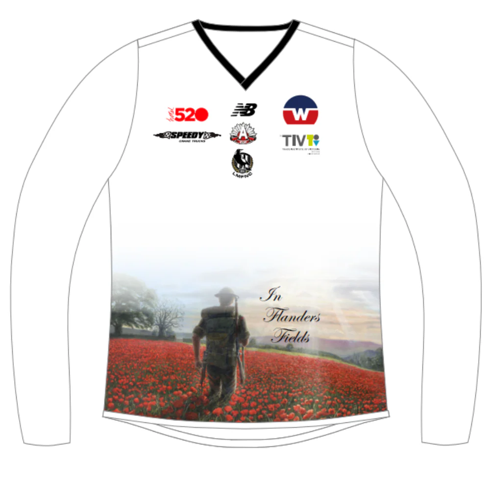 WRFL Laverton Magpies FNC | NB Reversible Guernsey - Long Sleeve - Image 3