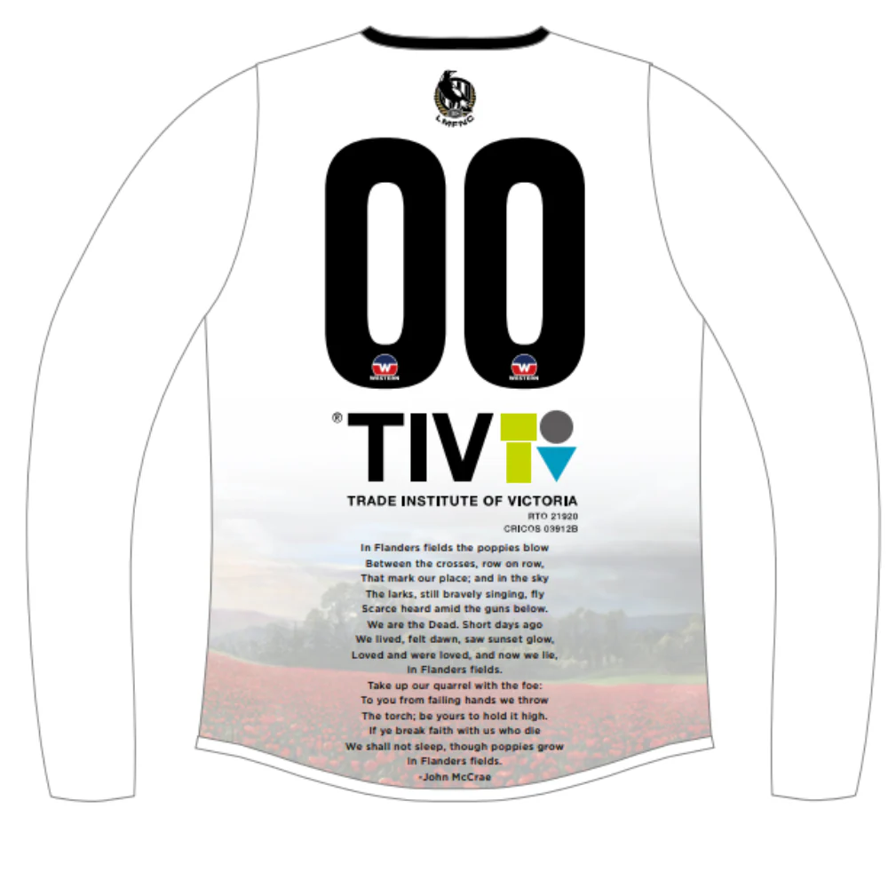 WRFL Laverton Magpies FNC | NB Reversible Guernsey - Long Sleeve - Image 4