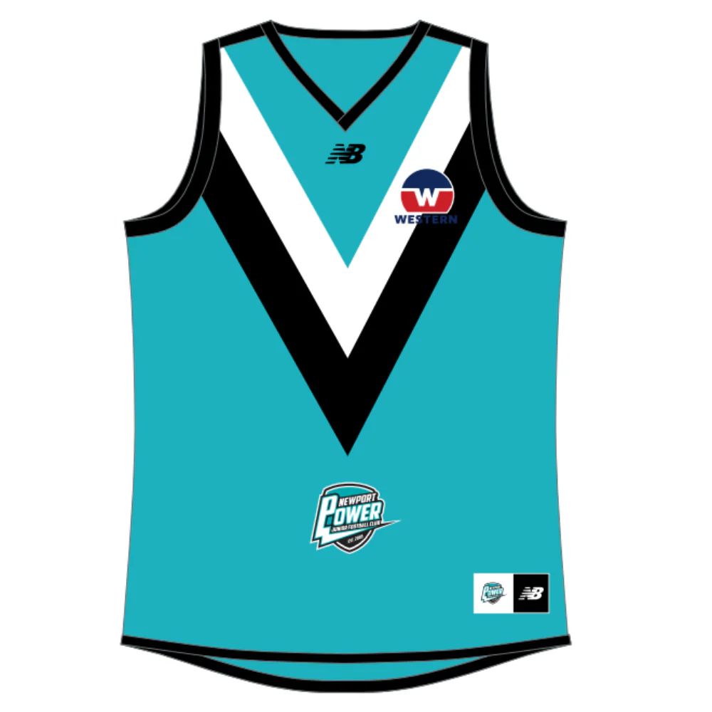 WRFL Newport Power JFC | NB Junior Girls Reversible Guernsey - Sleeveless - Image 3