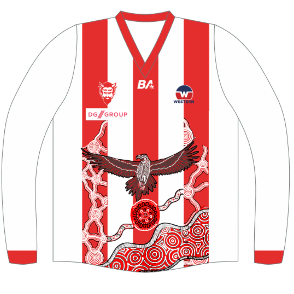 WRFL North Footscray FC | BA Reversible Senior Guernsey - Long Sleeve - Image 3