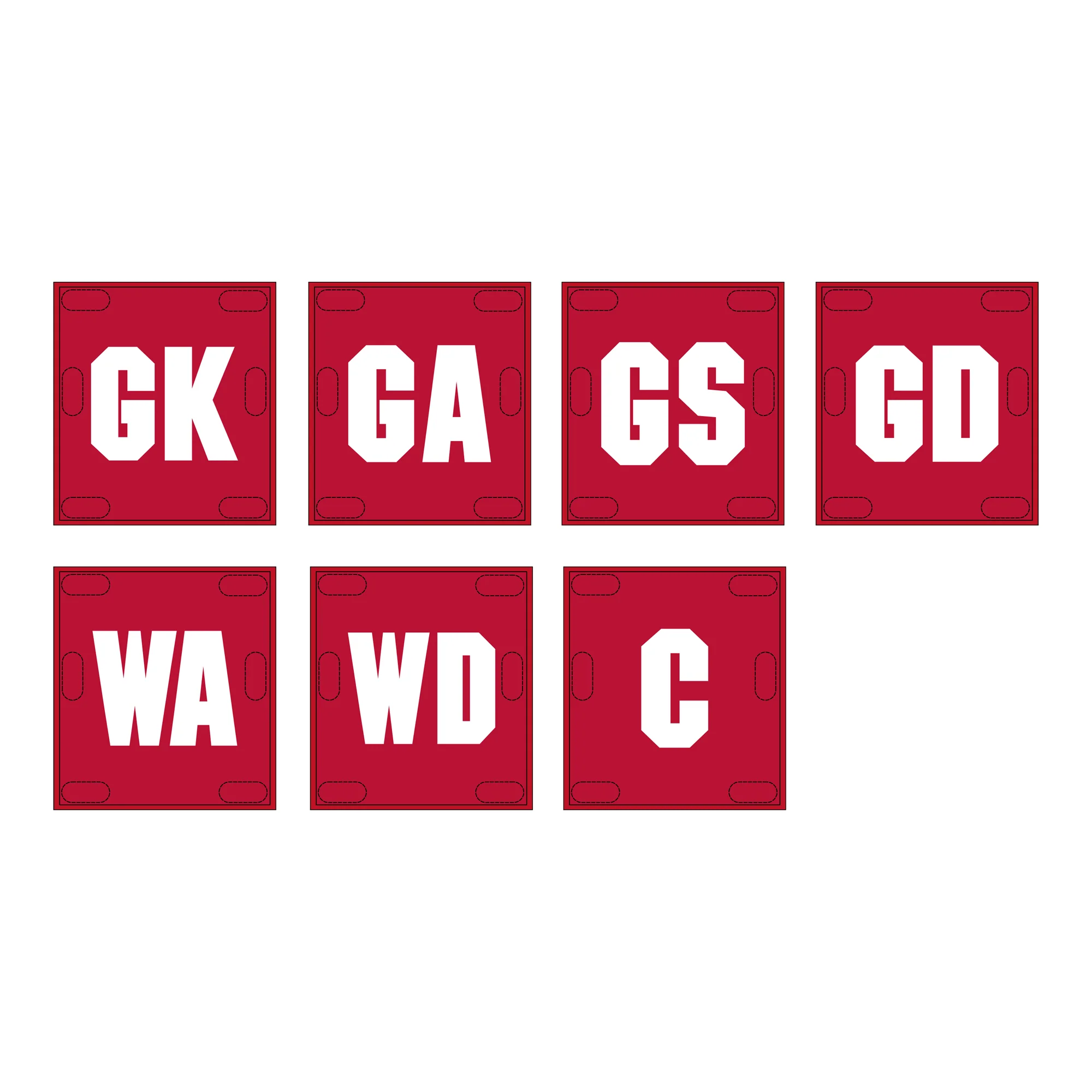 WRFL West Footscray FC | BA Netball Bib Set