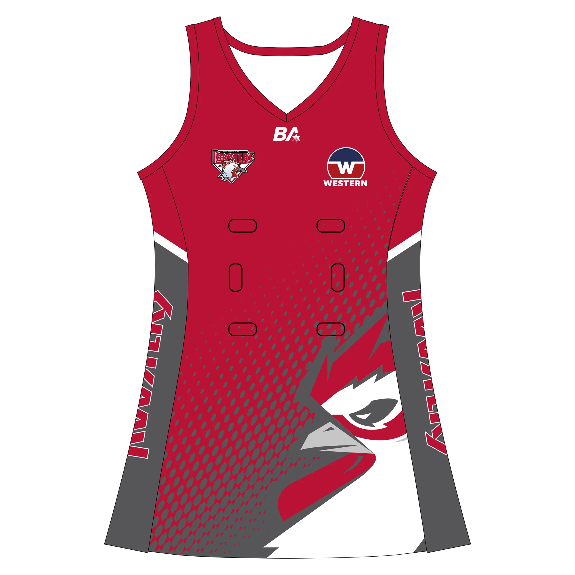 WRFL West Footscray FC | BA Netball Dress - Womens