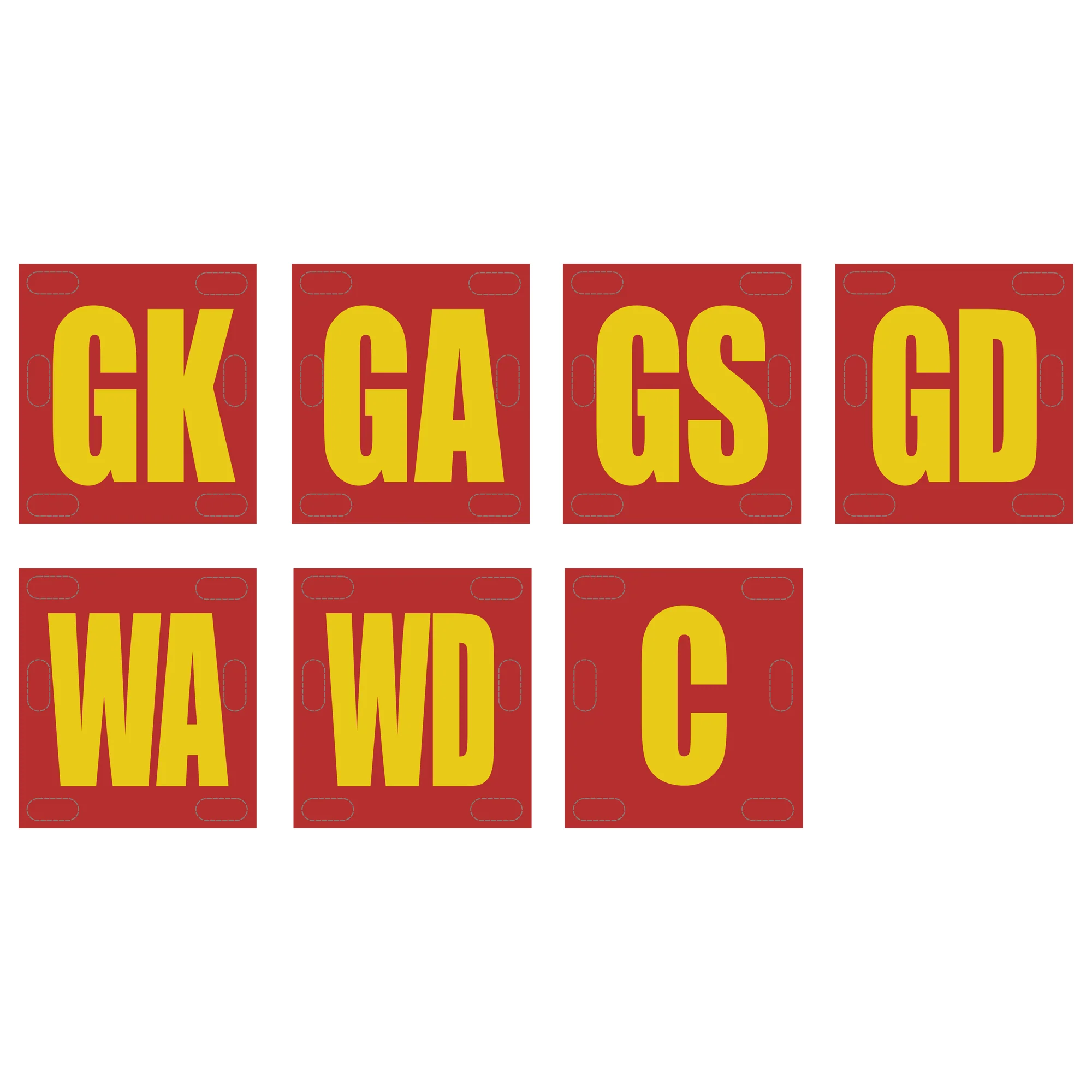 WRFL Yarraville Seddon Eagles | Netball Bib Set - Red